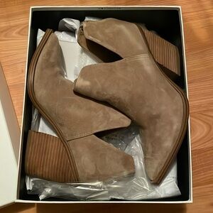 Steven tan suede ankle boots